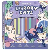 Art Maker Books & Cats Coloring Kit