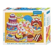 Plate with Cake, Jelly Donut and Tiramisu: 1000 Piece Puzzle