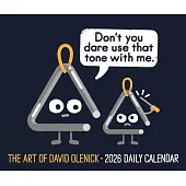 The Art of David Olenick 2026 5.4 X 6.2 Box Calendar