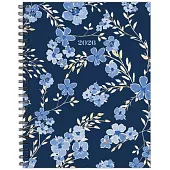 Blue Floral 2026 8.5 X 11 Weekly Monthly Softcover Planner