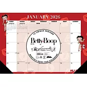 Betty Boop 2026 17 X 12 Small Monthly Deskpad