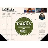 National Parks 2026 17 X 12 Small Monthly Deskpad
