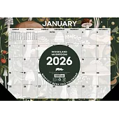 Woodland Mushroom 2026 17 X 12 Small Monthly Deskpad