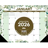 Eucalyptus 2026 22 X 17 Large Monthly Deskpad