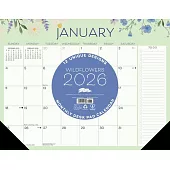 Wildflowers 2026 22 X 17 Large Monthly Deskpad