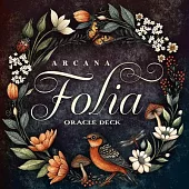 Arcana Folia Oracle Deck: 50-Card Round Deck, Nature-Inspired Artwork, Channel Plant Energy, Divination and Inspiration, Includes 77-Page Illustrated