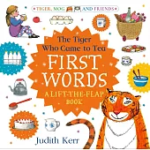 經典繪本《來喝下午茶的老虎》第一本翻翻硬頁英文單字機關書The Tiger Who Came to Tea: First Words: A lift-the-flap book