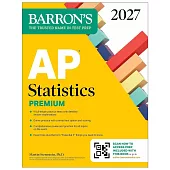 AP Statistics Premium, 2027: 9 Practice Tests + Comprehensive Review + Online Practice