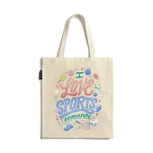 美國Out of Print托特包/I Love Sports (Romance) Tote Bag