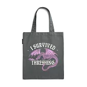 美國Out of Print托特包/Fourth Wing: I Survived Threshing (Pink Dragon) Tote Bag