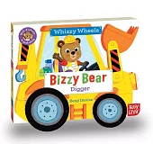 Bizzy Bear Whizzy Wheels: Digger: with 4 moving wheels!(附可轉動輪子+故事音檔)