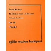 弗朗柯姆：12首練習曲 Op.35 大提琴獨奏樂譜(EMB版)