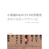 小泉誠のものづくりの方程式　素材×技術＝デザイン30
