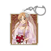 刀劍神域壓克力鑰匙扣吊飾：亞絲娜 婚紗ver.
