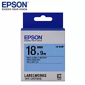 EPSON 愛普生LK-5LBP C53S655406標籤帶(粉彩18mm )藍黑
