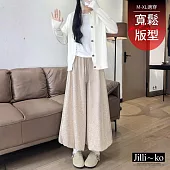 【Jilli~ko】糯米花苞裙褲高腰寬鬆闊腿休閒 J12588  FREE 淺卡
