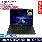 Lenovo Legion Pro 5 83F3002ETW 16吋 AI電競筆電 (Ultra 9 275HX/32G/1TB/RTX5070/W11/3年保)