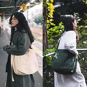 【一帆布包】帆布率性大報童包- 胚布