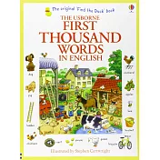 【經典熱銷】孩子的1000個英語單字圖文書 (學齡前) Usborne First Thousand Words in English