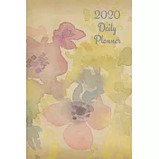 2020 Daily Planner: Watercolor flowers; January 1, 2020 - December 31, 2020; 6 x 9
