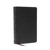 Kjv, End-Of-Verse Reference Bible, Personal Size Large Print, Genuine Leather, Black, Red Letter, Thumb Indexed, Comfort Print: Holy Bible, King James