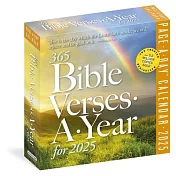 365 Bible Verses-A-Year Page-A-Day Calendar 2025: Timeless Words from the Bible to Guide, Comfort, and Inspire