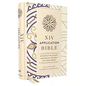 NIV Application Bible, Hardcover, Multi-Cream, Red Letter, Comfort Print: Bringing the Ancient Message of the Bible Into Your World