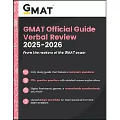 GMAT Official Guide Verbal Review 2025 - 2026: Book + Online Question Bank