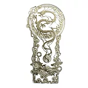 幸福原味銅製書籤【鯉躍龍門─龍】(銀)