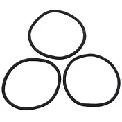 [MUJI 無印良品]髮圈/細/黑/3個