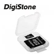 DigiStone 優質 Micro SD/SDHC 1片裝記憶卡收納盒/白透明色X3個(臺灣製造!!)