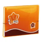 【富美特】7格風琴資料夾-A5橘色．POLY ROCK系列                              Orange 橘