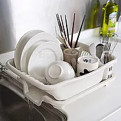 【生活采家】排水式碗盤收納瀝水架