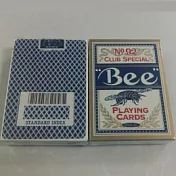 撲克牌 bee 美國正92橋牌金邊藍色