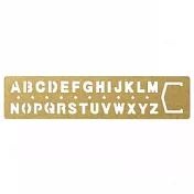 TRC 黃銅系列經典再現-字母描字規