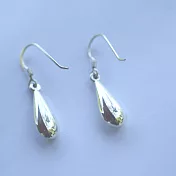 雨流星純銀耳環‧<月色銀光925純銀>