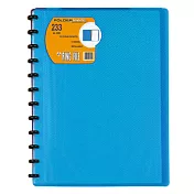 A4輪子可拆式活頁資料冊天空藍