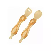 【K’s Kids 奇智奇思】Chunky Spoon & Fork Set - Orange 奇智奇思湯叉組(橘色)