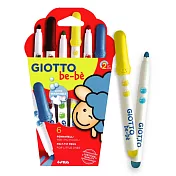【義大利 GIOTTO】可洗式寶寶彩色筆 (6色)