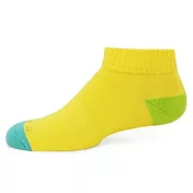【 PULO 】活力高彩氣墊運動襪-亮黃-L