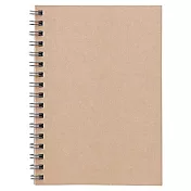 [MUJI 無印良品]植林木不易透色雙環筆記本(橫線)/A6.米