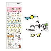 MIDORI 手帳專用貼紙V歐吉桑休假中