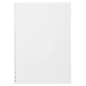 [MUJI 無印良品]植林木不易透色活頁紙/A4.橫線.7mm.100頁