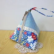 手縫ok!－包粽零錢包(藍)(拼布材料包)