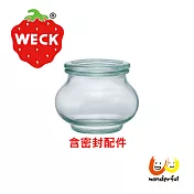 【玩德瘋_德國Weck】902玻璃罐附玻璃蓋與密封配件 Deco Jar 220ml 單瓶裝