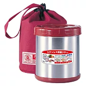 日本寶馬不鏽鋼真空保溫便當盒_0.85Lx1(附提袋) SHW-GL-850 (紅色)