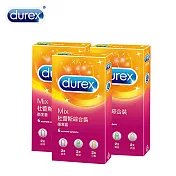 Durex杜蕾斯 綜合裝 保險套(6入X3盒)(超薄+凸點+螺紋)