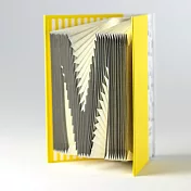 【賽先生科學工廠】字母摺紙筆記本鮮黃