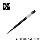 【ITOYA】COLOR CHART 水性鋼珠筆替芯(2入)　黑