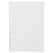 [MUJI 無印良品]植林木不易透色活頁紙/A5.方眼.5mm.100頁